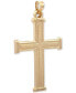 ფოტო #2 პროდუქტის Cross Pendant in 14k Yellow Gold