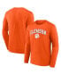 Фото #1 товара Men's Orange Clemson Tigers Campus Long Sleeve T-shirt