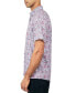 Men's Regular Fit Non-Iron Performance Stretch Paisley Print Button-Down Shirt