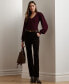 ფოტო #4 პროდუქტის Women's Blouson-Sleeve Sweater