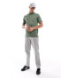 Фото #1 товара Polo Ralph Lauren icon logo pocket washed jersey polo classic oversized fit in mid green