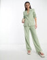 Фото #1 товара 4th & Reckless tailored trouser co-ord in sage green