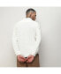 Men's Ivory White Self-Design Wave Shirt