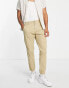 Only & Sons cuffed chino in beige