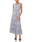 ფოტო #1 პროდუქტის Women's Sleeveless Tie V-Neck Maxi Dress