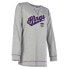 NBA Sacramento Kings Women's Gray Long Sleeve Team Slugger Crew Neck T-Shirt - L
