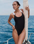 4th & Reckless x Luana Barron beau constrast straps swimsuit in black Черный, 36 - фото #1