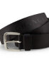 Фото #3 товара Men's Classic Logo Print Leather Belt