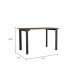 Preston Rectangle Writing Desk With Steel Legs Mahogany