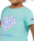 Фото #4 товара Комплект для девочек Champion, футболка с графическим логотипом и лосины с принтом, 2 штуки