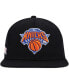 ფოტო #2 პროდუქტის Men's Black New York Knicks Side Core 2.0 Snapback Hat