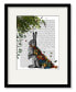 Фото #1 товара Hare with Butterfly Cloak 16" x 20" Framed and Matted Art