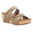 Фото #2 товара Corkys Stranded Metallic Studded Wedge Womens Brown Casual Sandals 41-0192-BZME