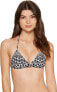 Seafolly Women's 236687 Triangle Modern Geometry Bikini Top Swimwear Size 8