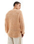 Фото #3 товара ASOS DESIGN relaxed knitted jumper in stone twist