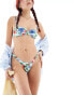 Motel pali blooming flower bikini top in blue