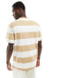 Фото #2 товара Tommy Jeans regular bold stripe t-shirt in sand multi