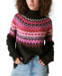 Фото #3 товара Women's Fair Isle Turtleneck Sweater