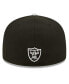 Фото #5 товара Men's Black, Gray Las Vegas Raiders 2022 NFL Draft On Stage 59FIFTY Fitted Hat