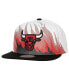 Men's White Chicago Bulls Hot Fire Snapback Hat