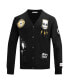 Men's Black The Simpsons Bart Skeleton Button-Up Cardigan