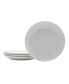 Фото #1 товара Everyday Whiteware Coupe Rim Salad Plate 4 Piece Set