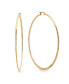 ფოტო #2 პროდუქტის 18K Gold Plated Stainless Steel Hoop Earrings