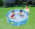 Фото #8 товара Надувной бассейн Lay-Z-Spa Bestway Steel Pro My First Frame Pool 1.52м x 38см - 580 л - синий 4.47 кг