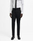 Фото #1 товара Men's Stretch Fabric Super Slim-Fit Suit Pants