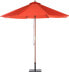 Beliani Parasol ogrodowy Toscana II czerwony 270 cm