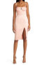 Lavish Alice Womens Pleated Sheath Dress in Peach Size 2 - фото #1