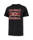 Фото #2 товара Men's Black Distressed Cincinnati Reds Renew Franklin T-shirt