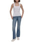 ფოტო #5 პროდუქტის Women's Logo-Strap Square-Neck Top