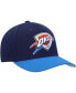 Фото #3 товара Men's Navy, Blue Oklahoma City Thunder MVP Team Two-Tone 2.0 Stretch-Snapback Hat