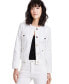 Фото #1 товара Women's Collarless Denim Jacket