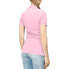 Page & Tuttle Solid Jersey Short Sleeve Polo Shirt Womens Pink Casual P39919-PNK