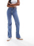 Фото #1 товара & Other Stories low rise flared jeans in mid blue wash