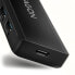 Фото #4 товара AXAGON HUE-C1C Superspeed USB-C Travel Hub, 4x USB 3.0 - 20cm, schwarz