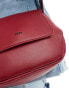 PASQ diamond shaped crossbody bag in burgundy