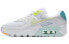 Фото #1 товара Кроссовки мужские Nike Air Max 90 бело-зеленые
