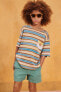 Фото #1 товара Striped t-shirt with embroidered pocket - limited edition