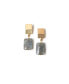 ფოტო #1 პროდუქტის Layered Square + Labradorite Earrings