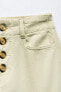 Z1975 high-waist culotte jeans with visible buttons