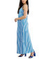 Фото #3 товара Petite Striped Twist-Front Maxi Dress