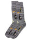 ფოტო #2 პროდუქტის Men's Wine and Cheese Novelty Crew Socks