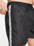 Calvin Klein core logo swim shorts in black