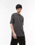 Topman relaxed t-shirt in charcoal - GREY