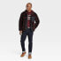 Фото #2 товара Men's High Pile Fleece Faux Fur Jacket - Goodfellow & Co Red XL