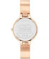 ფოტო #3 პროდუქტის Women's Chelsea Gold-Tone and Light Pink Signature C Bangle Watch 27mm
