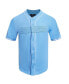 Фото #2 товара Men's Powder Blue Los Angeles Chargers Triple Tonal Mesh Button-Up Shirt